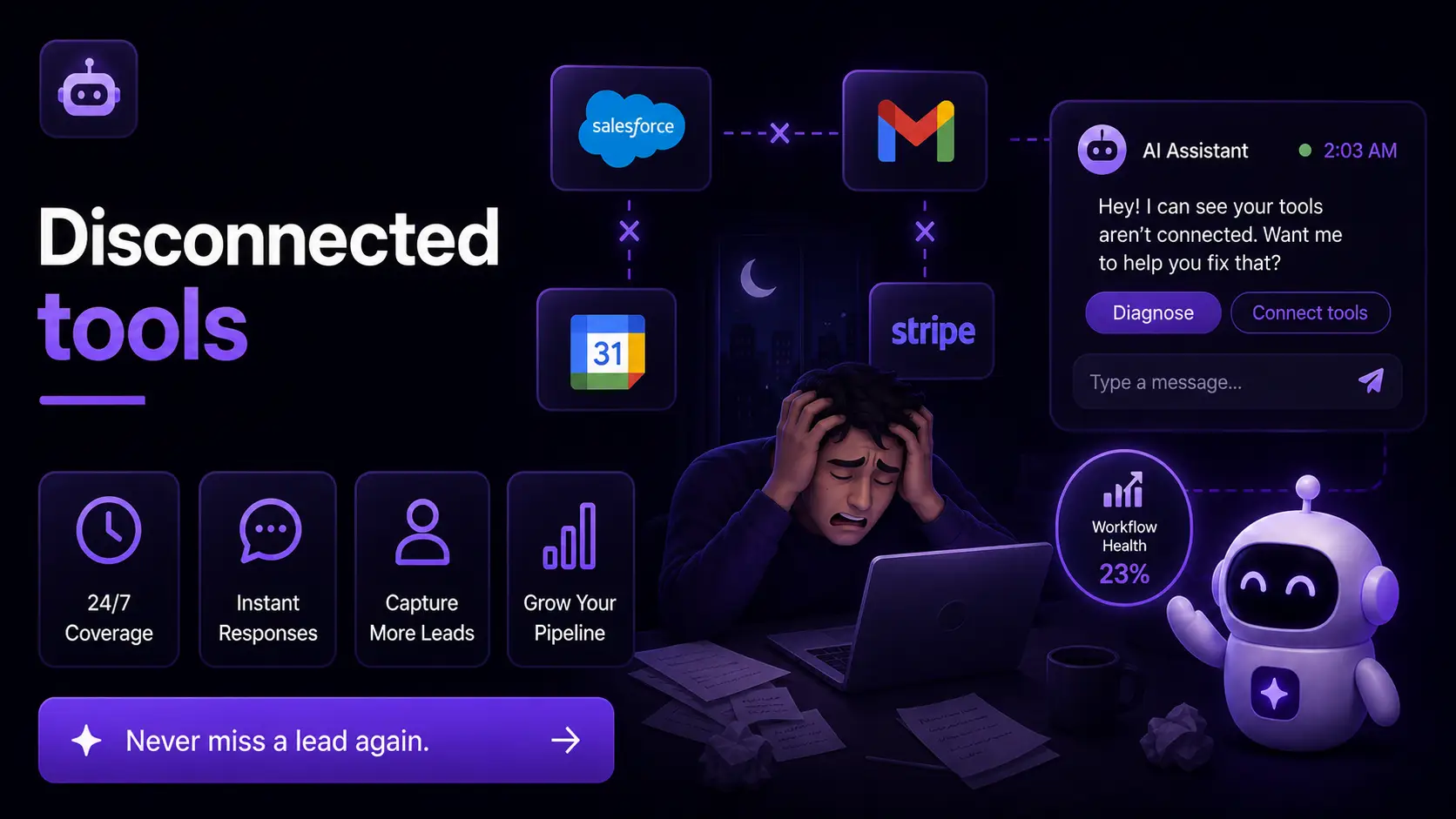 Disconnected tools